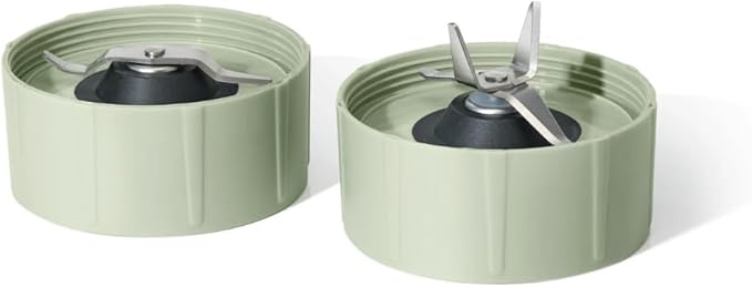 Personal Blender 12-Piece Set 240W Motor Emulsifying Stainless Steel Blade System 16oz Travel Cup with Straw BPA-Free Dishwasher Safe Jars (Sage Green)