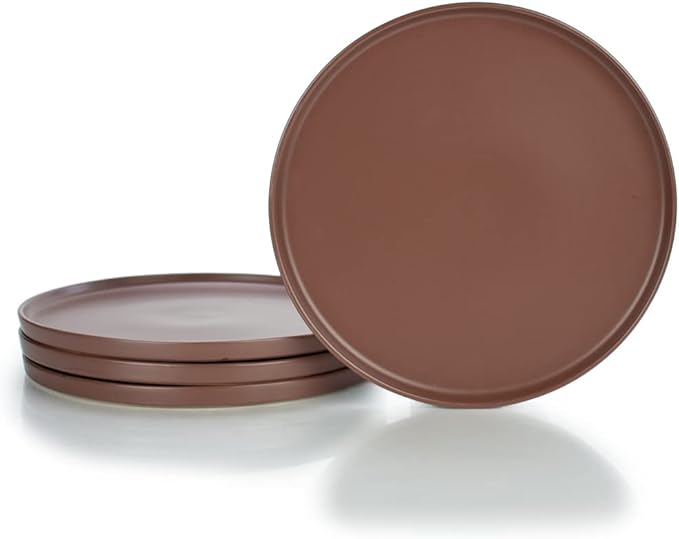 Everything Kitchens Modern Flat Dinnerware Collection (Mojave 24 Piece Dinnerware Set)