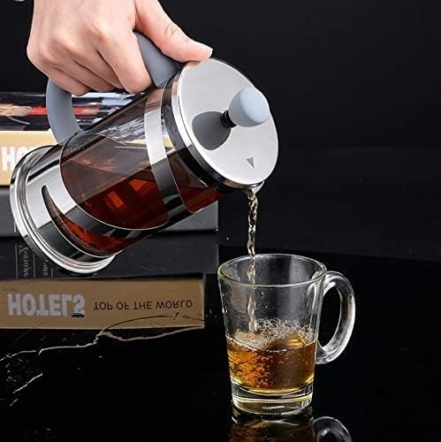 Press Coffee Maker Coffee Press CaffettiereCoffee Maker Coffee and Tea Maker Borosilicate Glass Coffee Press Stainless Steel Manual Coffee Makers For Home