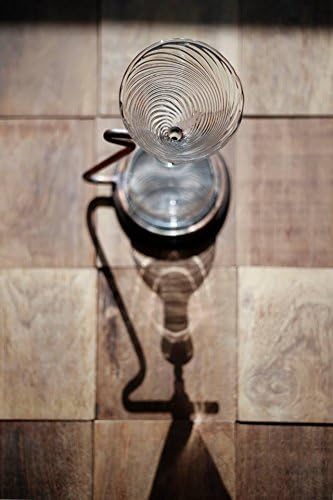 Biduhaev GUT! Coffee Stand - Deluxe Hot or Cold Brew Coffee Dripper/Maker - Copper Maple Handmade Glass 520ml