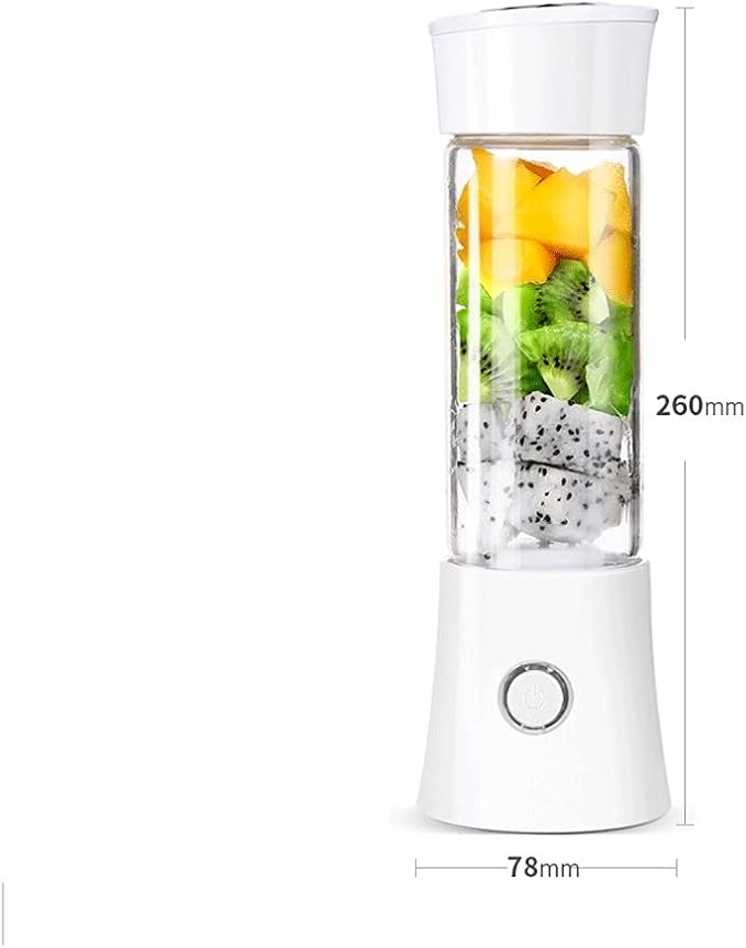 Appliances Fruit Juicer Electric USB Rechargeable Portable Blender Machine Sports Bottle Juicing Cup (Color : White)
