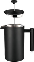 Press Coffee Maker Tea Coffee Machine Dosage Funnel 58 mm Tableware Vacuum Milk Frother L?ffel Teapot (Color : 750ML Size : A) (350ml A)