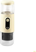 Portable Coffee Machine Portable Electric Espresso Machine Plastic Wireless Rechargeable Suitable For Car Home And Outdoor Easy Brewingfor Outdoor Travel Picnic(Beige Screen style)