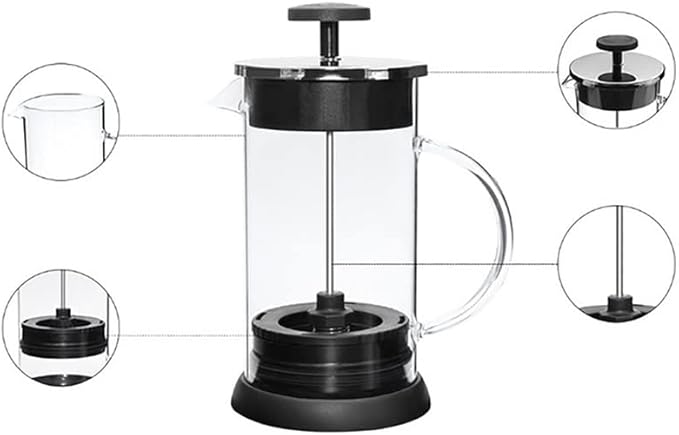 French Press Coffee Pot Practical Borosilicate Glass Maker Kettle Multifunctional Carafe Teapot Coffeeware