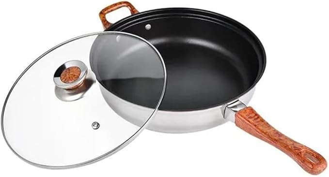12 Pieces Stainless Steel Water Kettle Milk Soup Pot Non Stick Household Kitchen Cookware SetA12 pcB-12 pc (A 12 pc)