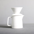 Handmade Black Pour Over Coffee Maker Set Ceramic Coffee Dripper Brewer Heat Resistant Coffee Pot Decanter ACM03W