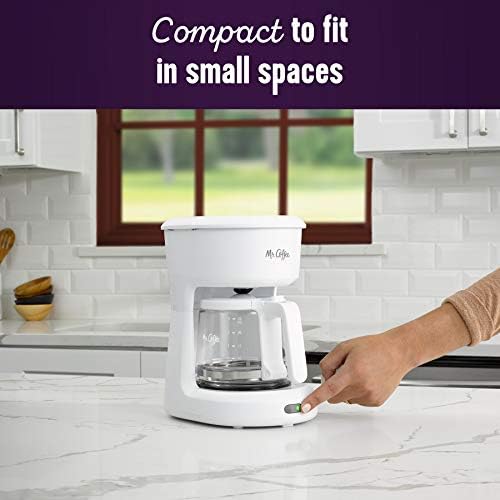 Mr. Coffee 2134286 ® 5-Cup Mini Brew Switch Coffee Maker White