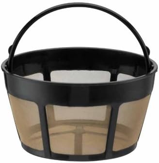 Cuisinart Coffee Maker 12 Cup Programmable Drip DCC-3000P1 Black &amp GTF-B Gold Tone Coffee Filter Basket Burr Mill
