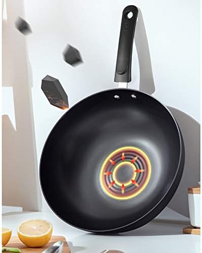 2Pcs Cookware Set Non-stick Frying Pan Cooking Pot &amp Saucepan with Glass Lid