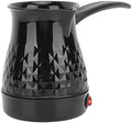 Diydeg Turkish Coffee Maker 600ml Stainless Steel Electric Turkish Coffee Pot with Removable Anti Scald Handle Arabic Greek Coffee Maker Machine Even Heating for Turkish Coffee