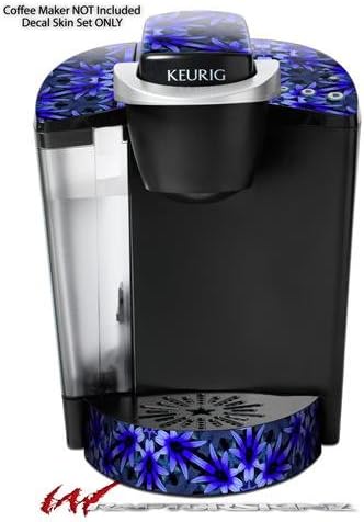 Decal Style Vinyl Skin compatible with Keurig K40 Elite Coffee Makers Daisy Blue (COFFEE MAKER NOT INCLUDED)