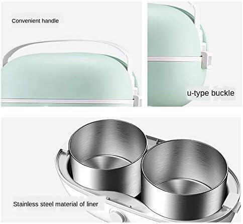 Rice Cooker Electric Portable Heating Lunch Box Stainless steel Food Container Mini Hot Rice Cooker Steamer Meal Lunchbox Bento Warmer
