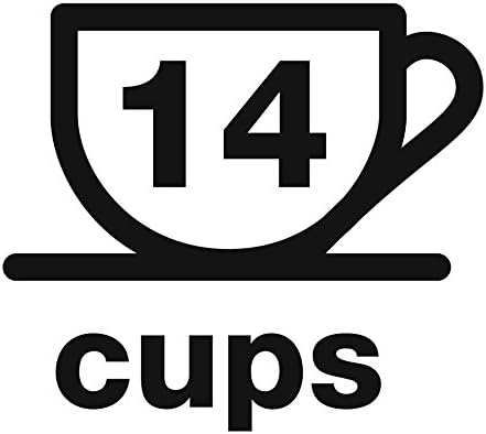 KRUPS EC322 14-Cup Programmable Coffee Maker Professional Permanent Gold-Tone Thermobrew Technology Black