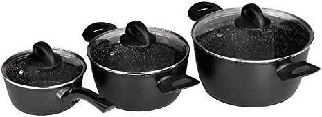 Jata Home BC3 Cookware Set Forged Aluminium Black 24 cm