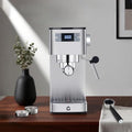 20 Bar Espresso Machine with Steam Milk Frother Professional Home Coffee Maker Stainless Steel &amp Removable Water Tank Compact for Kitchen Counter Silver