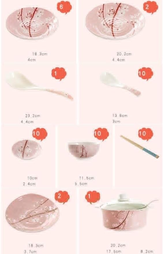 Dinnerware Sets Dish SetFine Porcelain Kitchen PlatesDishesBowlsThe Best Gift for Family and Friends