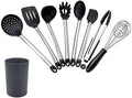 Kn430 8 in 1 Silicone + Stainless Steel Kitchen Tools Set with Bucket Cookware Set Cookware Picnic Boiler Cookware