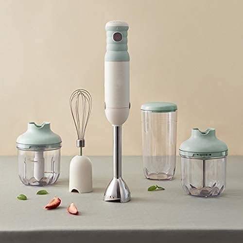 Hand Blender Turbo for Finer Results 4-in-1 Set Includes BPA-Free Food Chopper/Egg Beater/Beaker Ergonomic Grip Detachable
