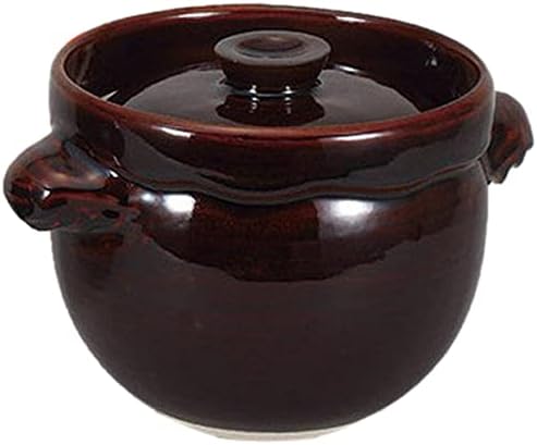 Set of 10 Rice Pot Candy Glazed Rice Cooker (1 Cup) 5.2 x 6.7 x 4.8 inches (13.2 x 17 x 12.2 cm) Direct Fire Restaurant Ryokan Japanese Tableware Restaurant Commercial Use Tableware