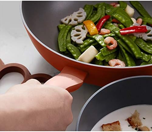 Solid Kitchen Household Aluminum Alloy Pot Set Super Platinum Non Stick Coating Common for Multiple Stoves Easy to Clean Cookware Set