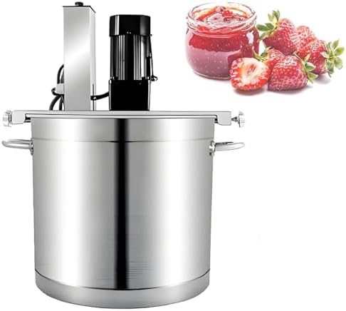 Electric Food Mixer Pot Stirrer - Adjustable Speed Blender for Jam Sauce Hot Pot Soup &amp Porridge - 4 Blades Mixing Machine for Chili &amp Beverage