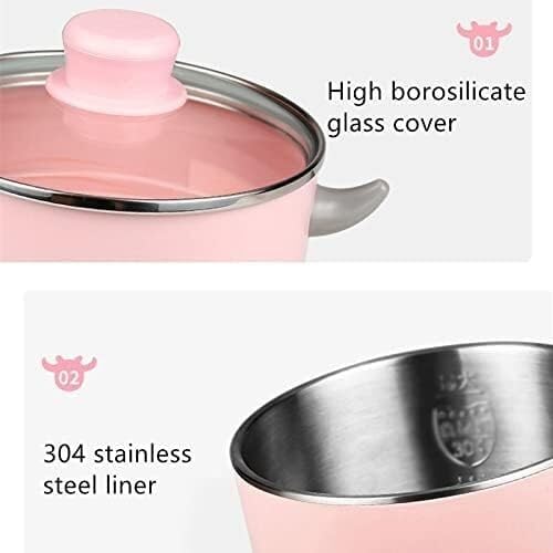 Rice Cooker Mini Portable Electric Multi Rice Cooker 1.2L Electric Meals Heating Pot Mini Hot Pot with Stainless Steel Inner