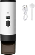 2025 New Portable Capsule Coffee MakerHigh Pressure Extraction Wireless Heating Long Battery Life Touch Screen Barista Function Compact Design(White No bracket)