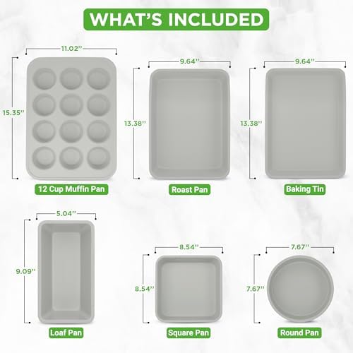NutriChef 20-Piece Non-Stick Bakeware and Cookware Set - Utensils Including Pots and Baking Pans Made with Durable Aluminum Tempered Glass Lids Heat-Resistant Utensils Easy-Clean Design (White)