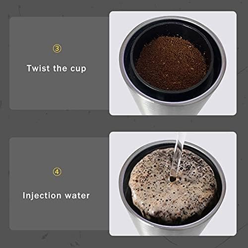 Portable Coffee Maker Multifunction Mini Electric Espresso Grinder Machine Stainless Steel Rechargeable
