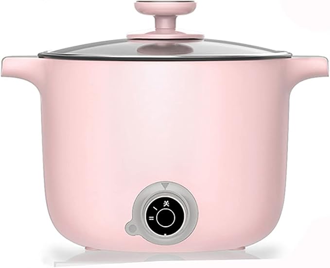 Household Electric Rice Cooker Household Multifunctional Mini Rice Cooker/Frying Pan/Wok/Soup Pot Ceramic Non-Stick Pot For 1-2 People(Style 1)