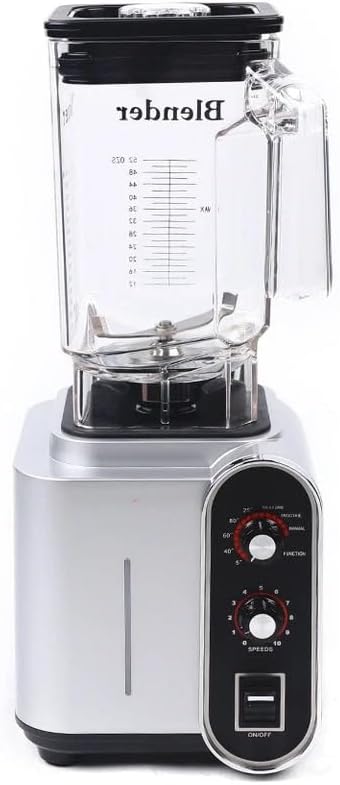 Heavy Duty Commercial Blender 2200W Professional Countertop Blender with Timer10 Speeds 50 oz Large Capacity for Crushing Ice Frozen Fruit Soup and Smoothies for Home and Restaurant Use