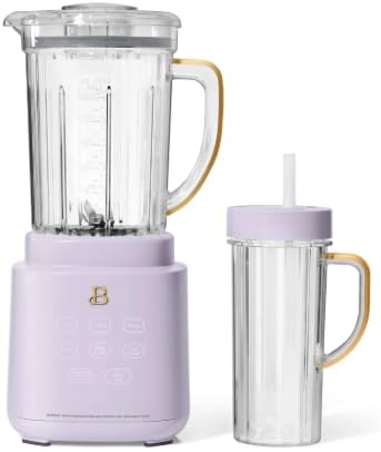PowerExact Blender System Touch Activated High Performance With On The Go 20 oz Cup (Lavender)