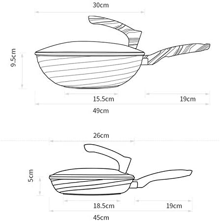 Cookware Non Stick Pot Set Four Piece Kitchen Pot Combination Cooker and Kitchenware Cookware Set Cooking Pots Set