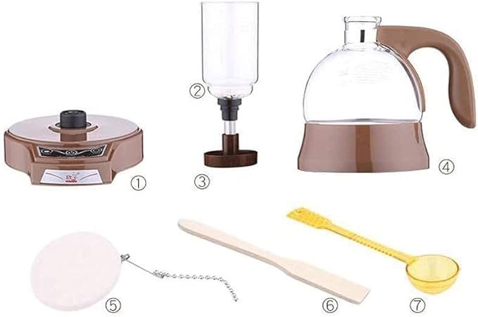 Coffee Machine Brewing Electric Siphon Pot Coffee Machine Home Electric Siphon Coffee Pot Manual Brewing Glass Pot 20240309