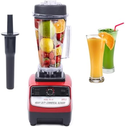 2200W Commercial Mix Blender - 2L High-Speed Smoothie Maker with Soundproof Cover for Ice Crushing Chopping Grinding &amp Blending - Professional Countertop Kitchen Appliance