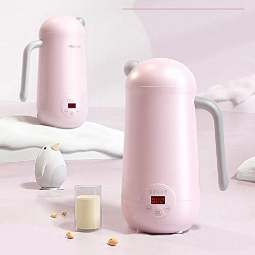 Mini Soymilk Machine Portable Soy Milk Rice Paste Maker Electric Juicer Blender Food Grinding Heating Processor 350ml(OneColor)