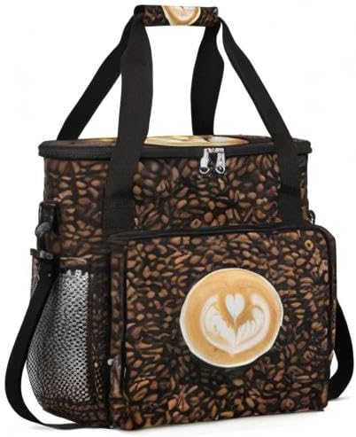 cfpolar Coffee Maker Carrying Case Travel Storage Tote Bag Compatible with K-Mini or K-Mini Plus Portable Single Serve Coffee Brewer Case with Pockets for K-Cup Pods