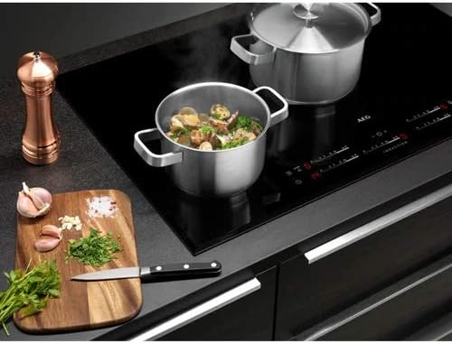 AEG 3pc (S) Pans Saucepans Set - Stainless Steel 24cm Frying Pan 16cm &amp 20cm Saucepans Induction Compatible
