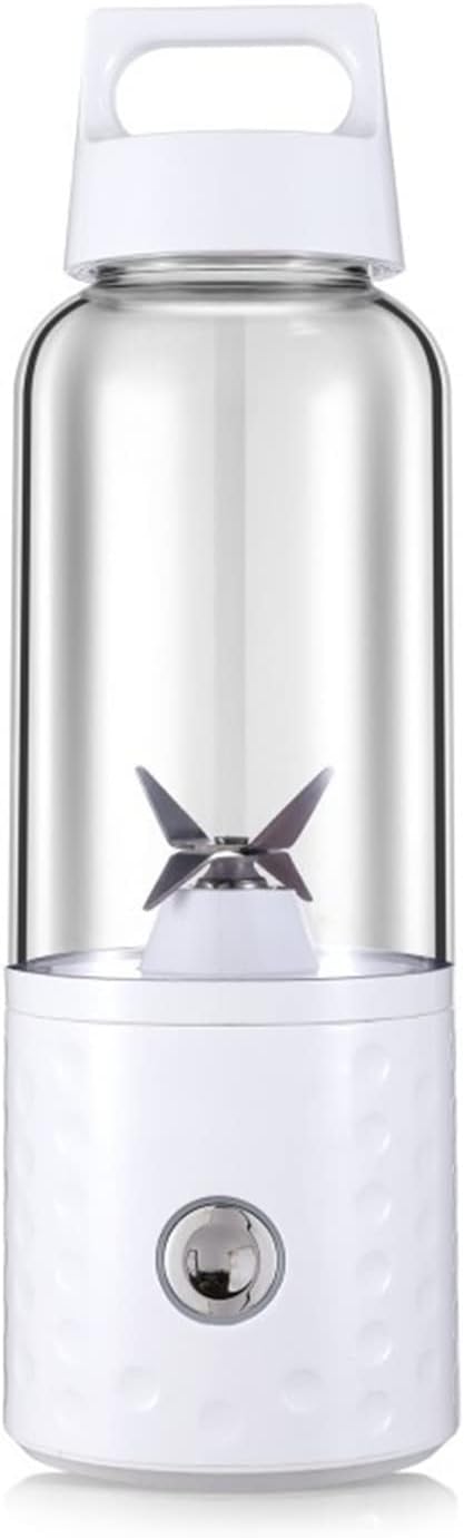 Portable Ice Breaking Electric Juice Cup Small Juice Cup Household Juicer Portable Juice Blender (White JP_7.4V)