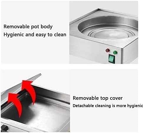 Electric Cantonese Rice Noodle Rolls Machine 2 Layer Stainless Steel Steamed Vermicelli Roll Steamer with 3 Steaming Tray - Easy and Efficient Cooking