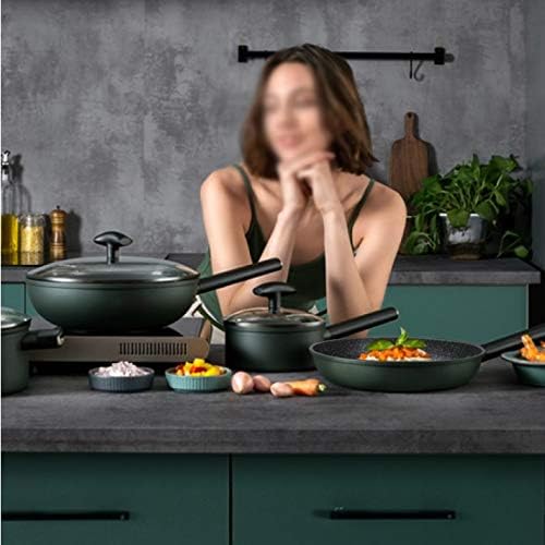Kitchen Stainless Cookware Set 3 Piece Nonstick Stainless Steel Pan and Pots Set Thicken The Bottom of The Pot Thicken and Durable