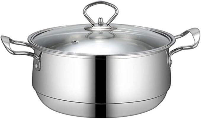 3-Piece Stainless Steel Cookware Set Non-Stick Frying Pan Soup Pot &amp Milk Pot Dishwasher Safe Induction &amp Gas Compatible