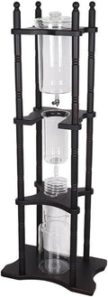 Cold Brew Coffee Machine Tower-Style Iced Coffee Machine 2L/67.63 oz Glass Dutch-Style Coffee Drip Filter Portable Home Ice Drip Coffee Tower
