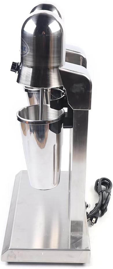 Commercial Stainless Steel Milk Shake Machine Stainless Steel Milk Shaking Machine Electric Double Head Drink Mixer 110V 15000RMP (Round Head))