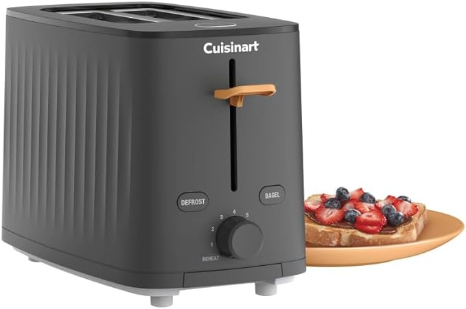 Cuisinart Soho™ Collection 2-Slice Toaster 7 Toaster Setting Defrost Reheat and Bagel Setting Convenient Rear Cord Storage Black CPT-7BK