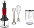 KitchenAid RKHB2561ER 5-Speed Hand Blender Empire Red (Renewed)