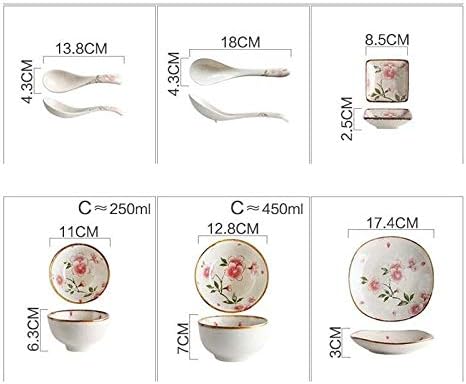 Porcelain Dinnerware Sets Plates and Bowls Sets Durable Kitchen Dinnerware Set BPA-Free Dishwasher Safe Plates and Bowls Set for Picnic RV Use
