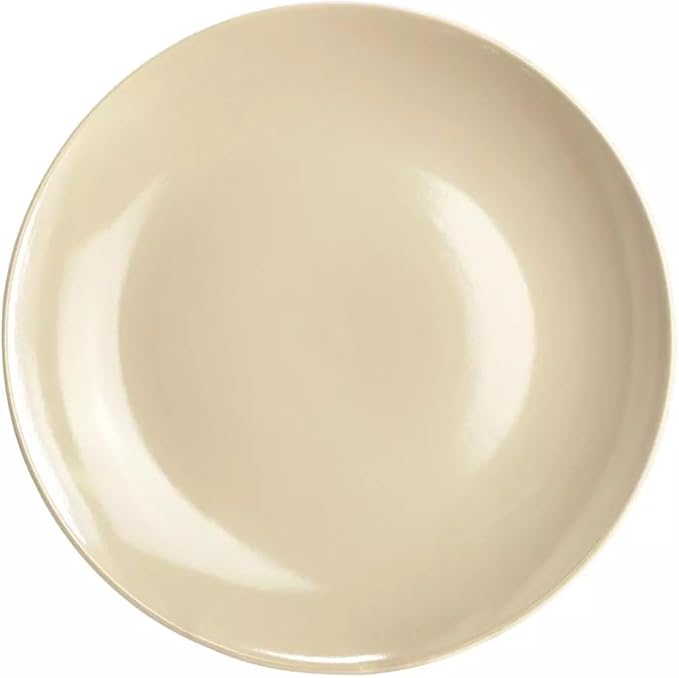 12 Piece Stoneware Dinnerware Set – Round Plates Bowls &amp Mugs for 4 Dishwasher &amp Microwave Safe Modern Matte Finish (Cream)