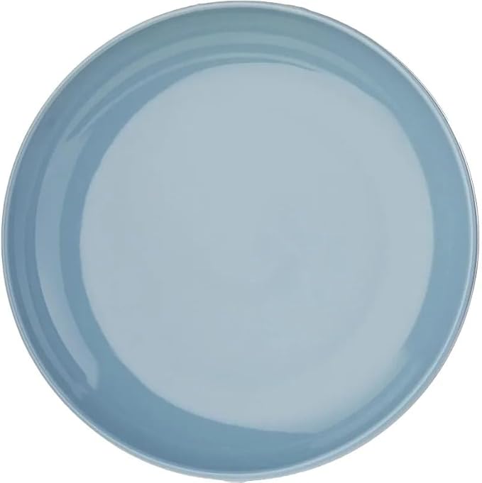 Stoneware 12-Pc Dinnerware Set Handcrafted Artisanal Bead Plates and Bowls Solid and Reactive Glazes