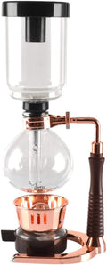 JITEM Cafetera Syphon Coffee Maker Manual Retro Vacuum Glass Siphon Pot Percolators 3 Cups Glass Tabletop Siphon Coffee Maker for Coffee or Tea